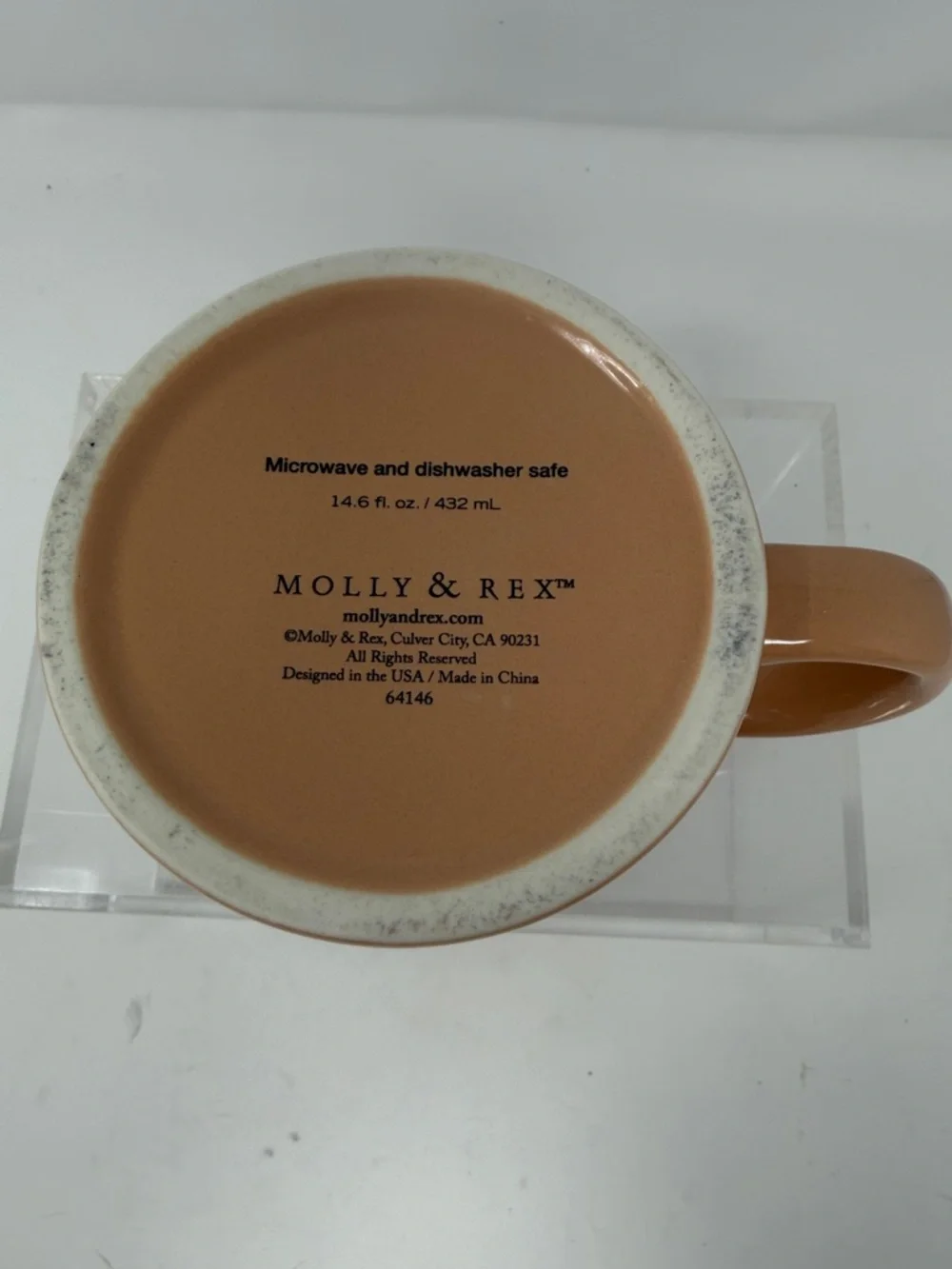 Molly & Rex “Take No Shitake” Ceramic Coffee Cup 14.6 fl. Oz